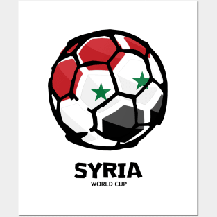 Syria Football Country Flag Posters and Art